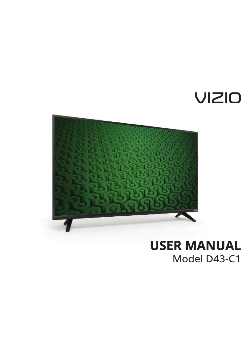 Página 1 del manual Manual de usuario VIZIO D43-C1