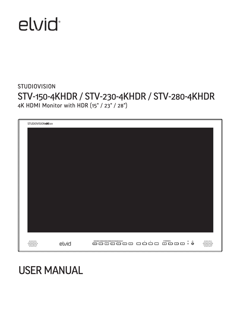 Image de la première page du manuel de l'appareil StudioVision STV-230-4KHDR