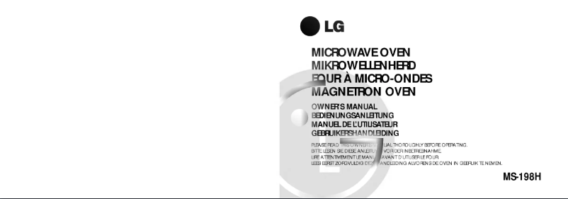 Page 1 de la notice Manuel utilisateur LG MS-194H