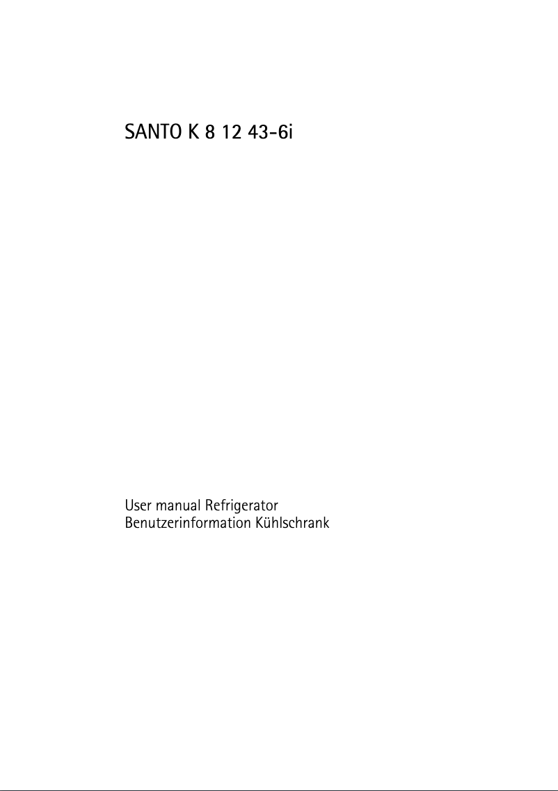 Page 1 de la notice Manuel utilisateur AEG SK81243-6I