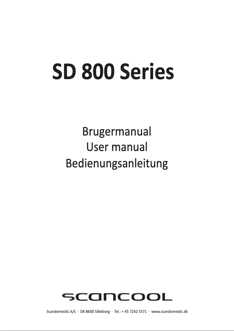Image de la première page du manuel de l'appareil SD 826 BE