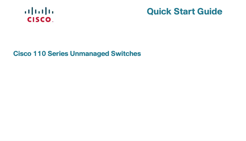 Página 1 del manual Manual de usuario Cisco SG110D-08