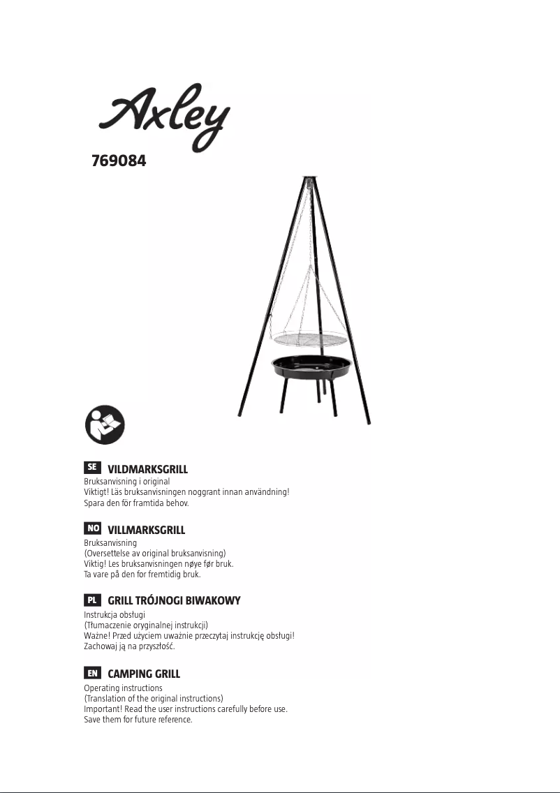 Page 1 de la notice Manuel utilisateur Axley 769-084