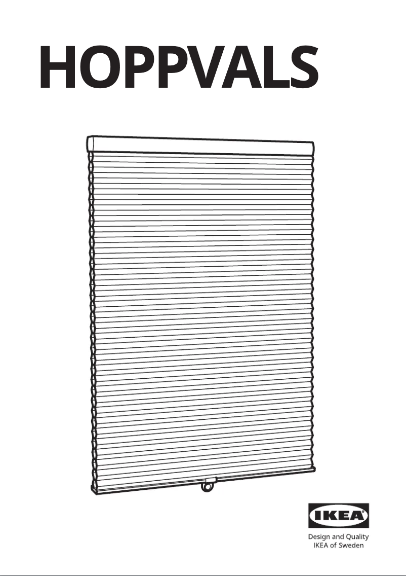 Page 1 de la notice Manuel utilisateur Ikea HOPPVALS 103.767.19