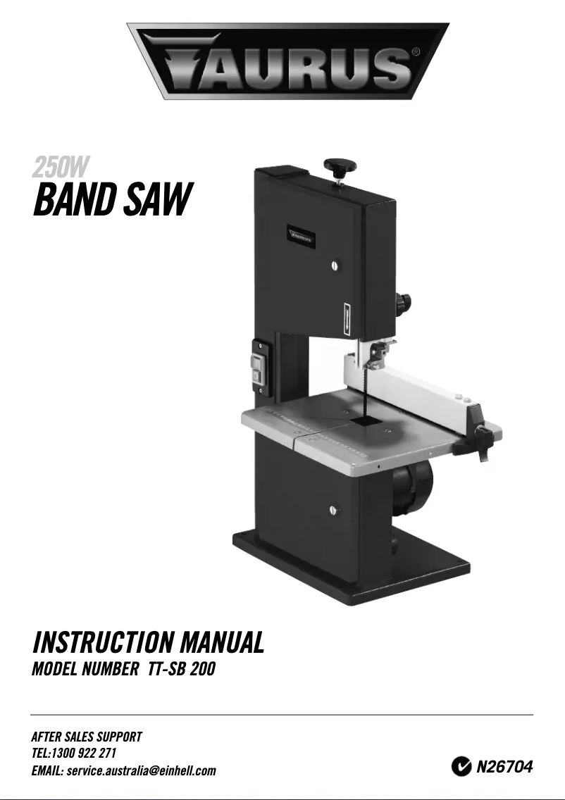 Image de la première page du manuel de l'appareil TT-SB 200