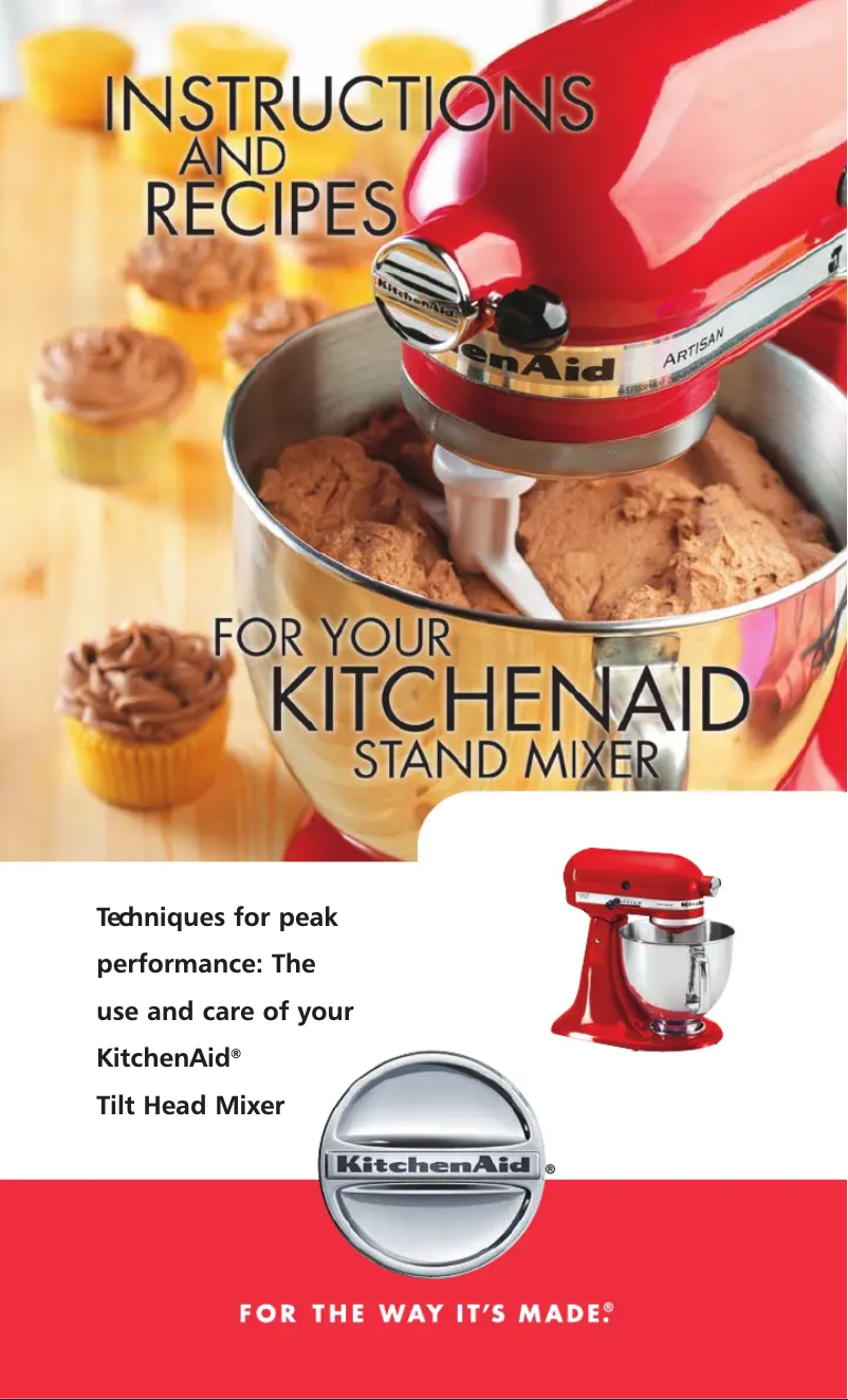 Page 1 de la notice Manuel utilisateur KitchenAid KSM95TG Ultra Power