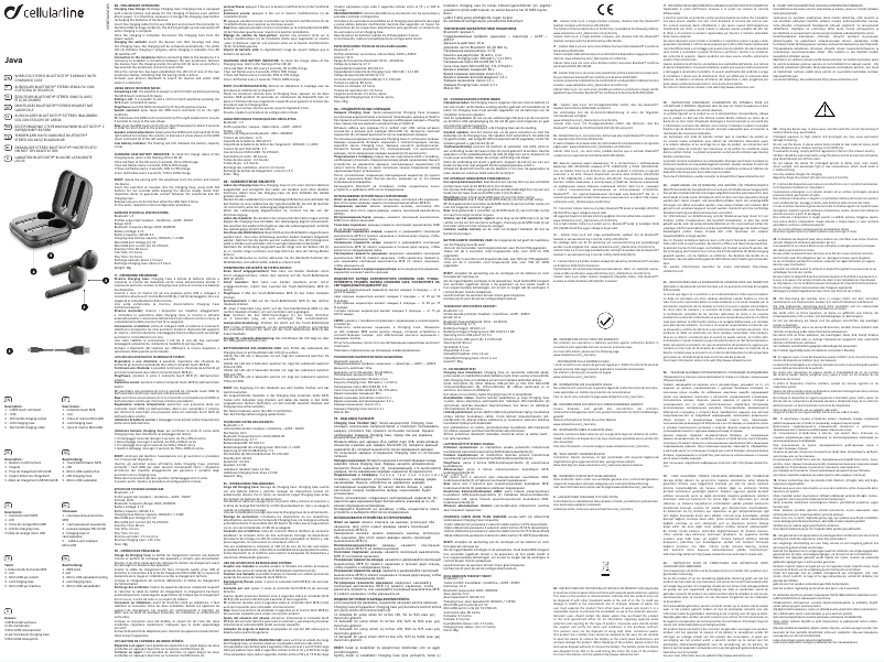 Page 1 de la notice Manuel utilisateur Cellular Line Java