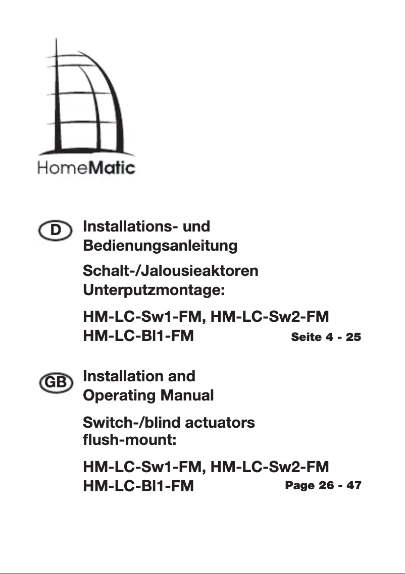 Página 1 del manual Manual de usuario Homematic IP HM-LC-Sw1-FM