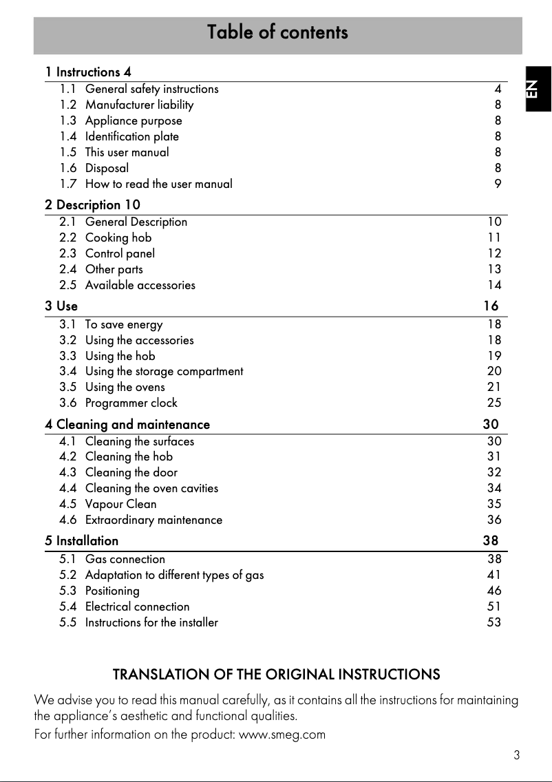 Image de la première page du manuel de l'appareil SUK92MBL9