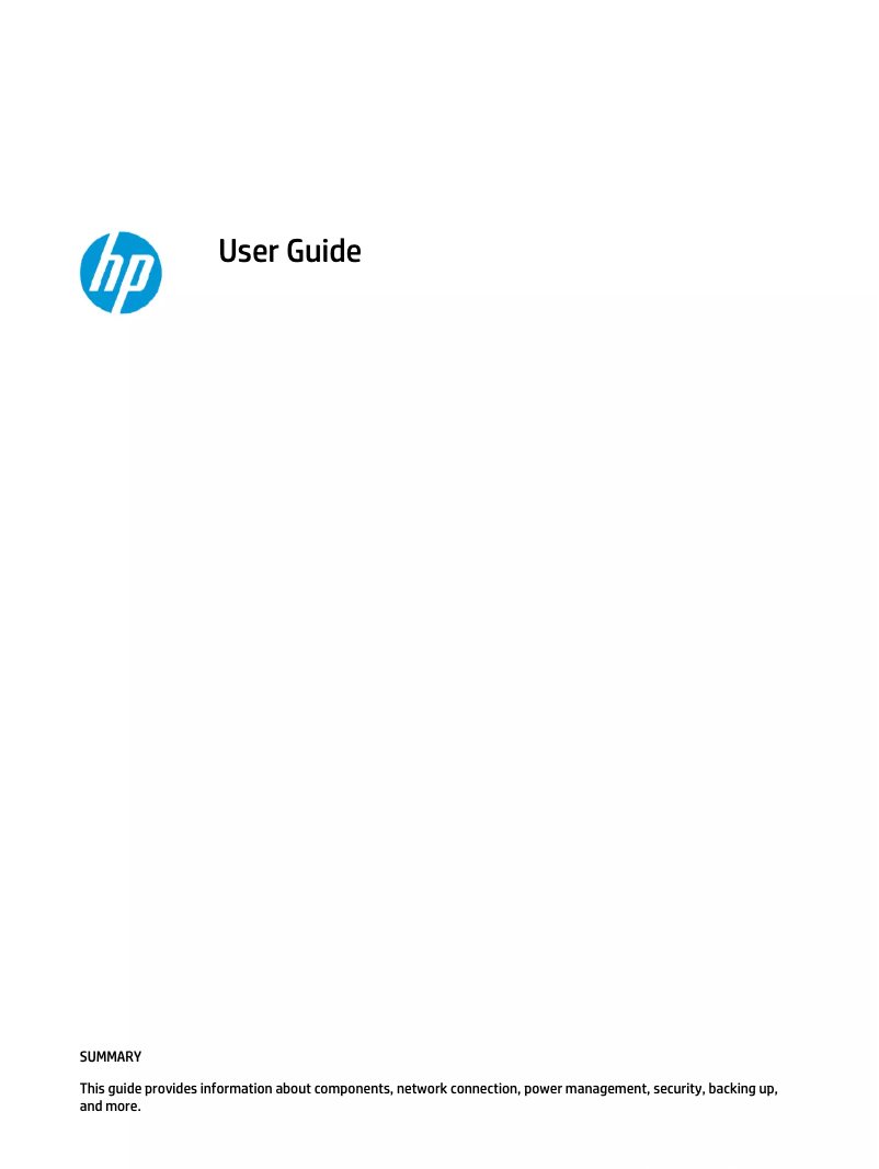 Image de la première page du manuel de l'appareil Prodesk 400 G9