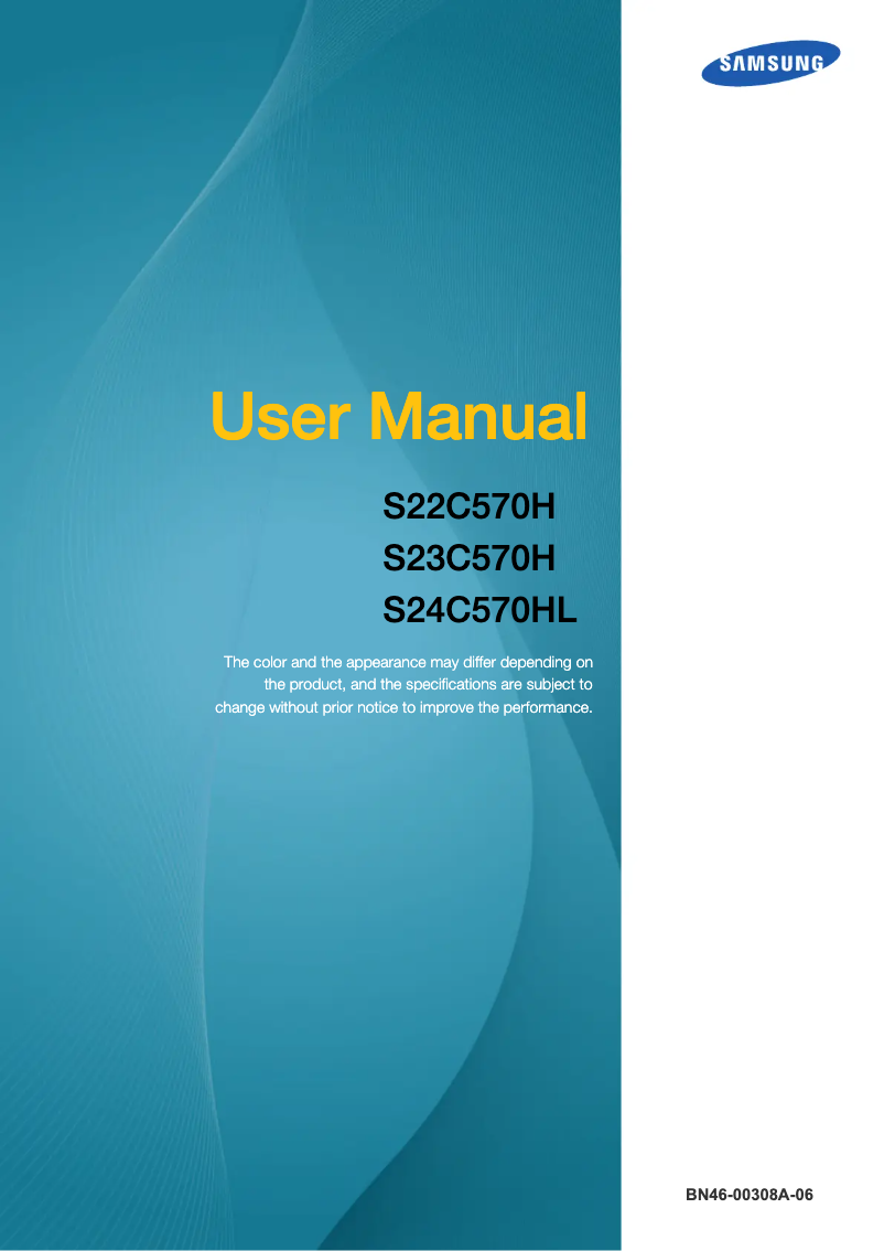 Page 1 de la notice Manuel utilisateur Samsung SyncMaster S24C570HL