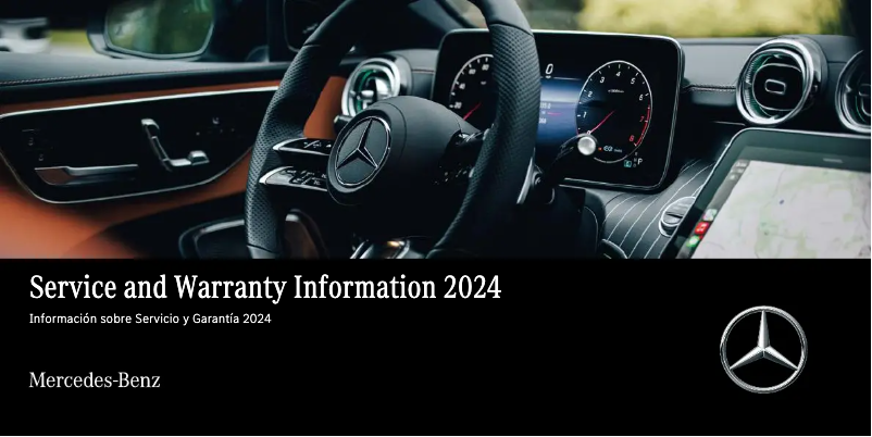 Página 1 del manual Información de garantía Mercedes-Benz EqE (2024)