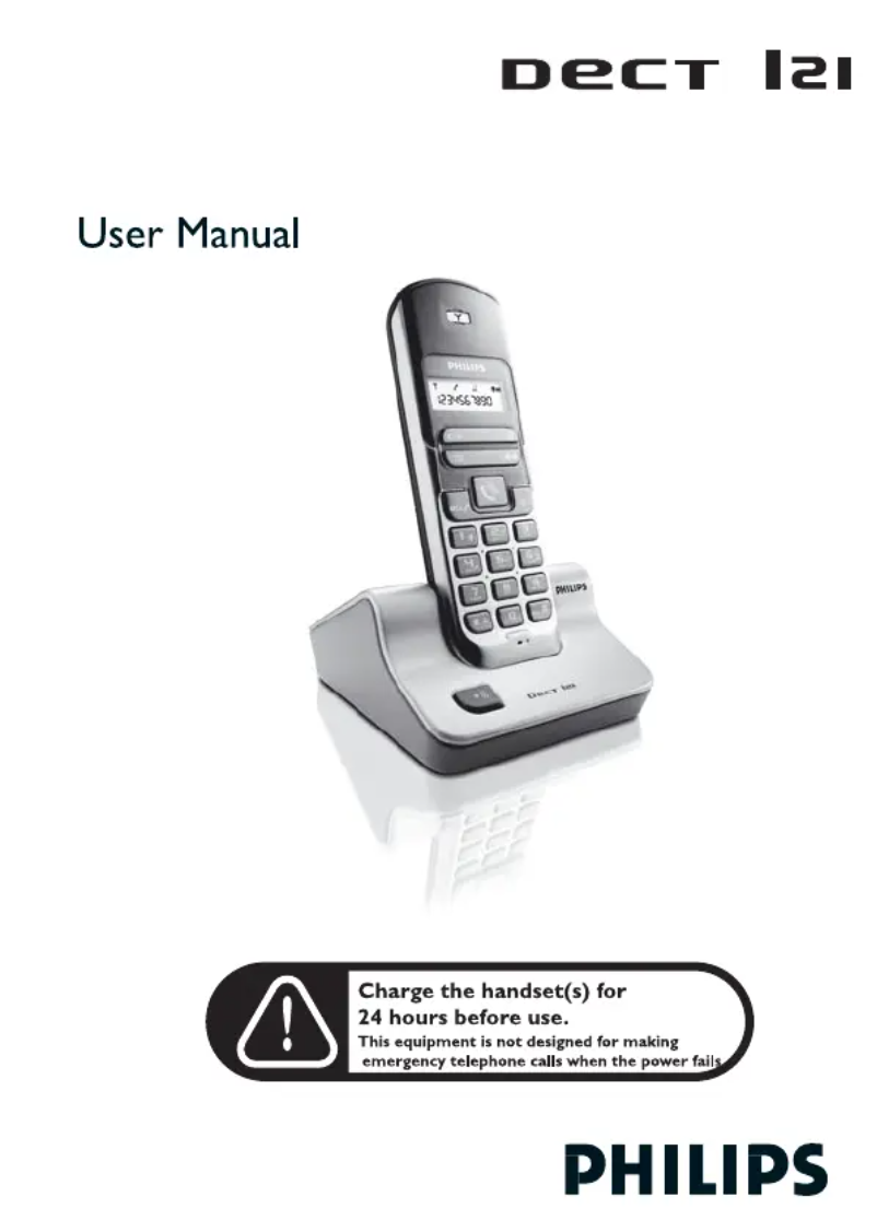 Imagen de la primera página del manual del dispositivo DECT1212S