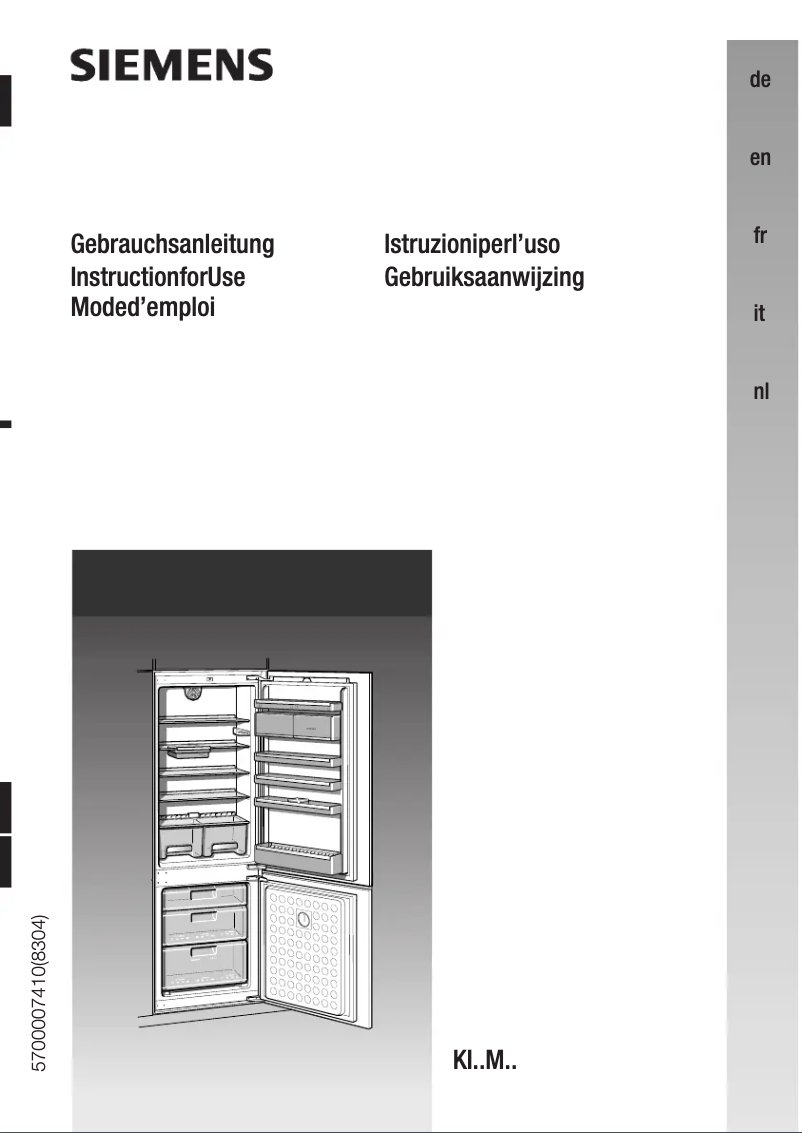 Page n°1 - Manuel utilisateur Siemens KI30M02