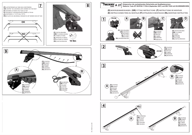 Page 1 de la notice Manuel utilisateur Twinny Load A 27
