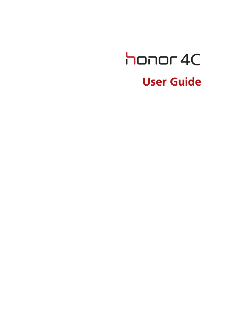 Page 1 of the manual User Manual Huawei Honor 4C