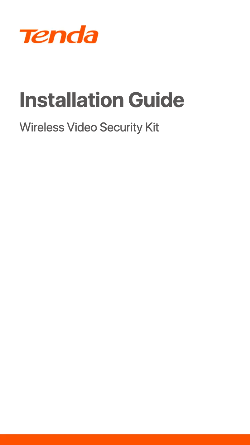 Page n°1 - Guide d'installation Tenda K4W-3TC V2.0