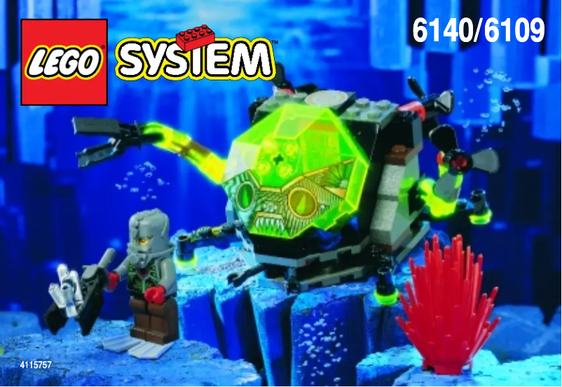 Page 1 de la notice Manuel utilisateur Lego Aquazone 6140