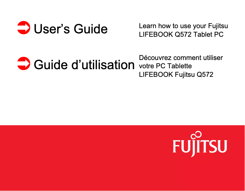 Page n°1 - Manuel utilisateur Fujitsu Stylistic Q572