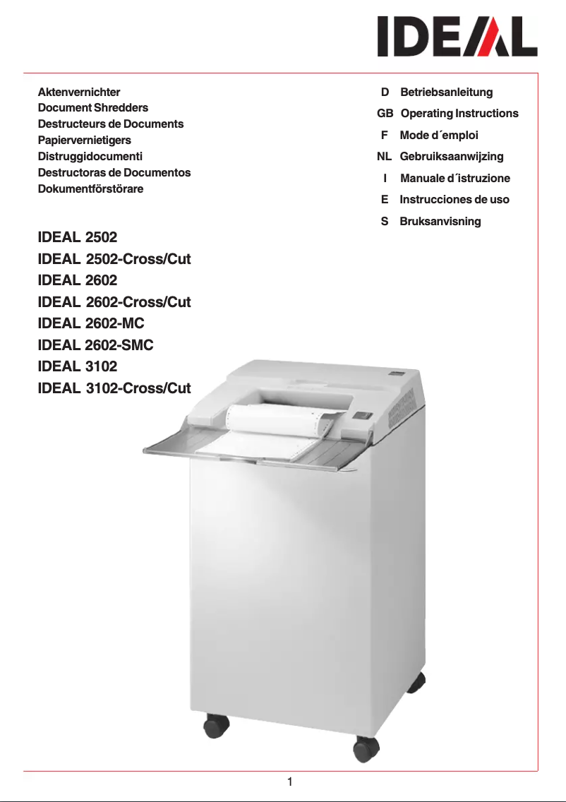 Imagen de la primera página del manual del dispositivo 2502