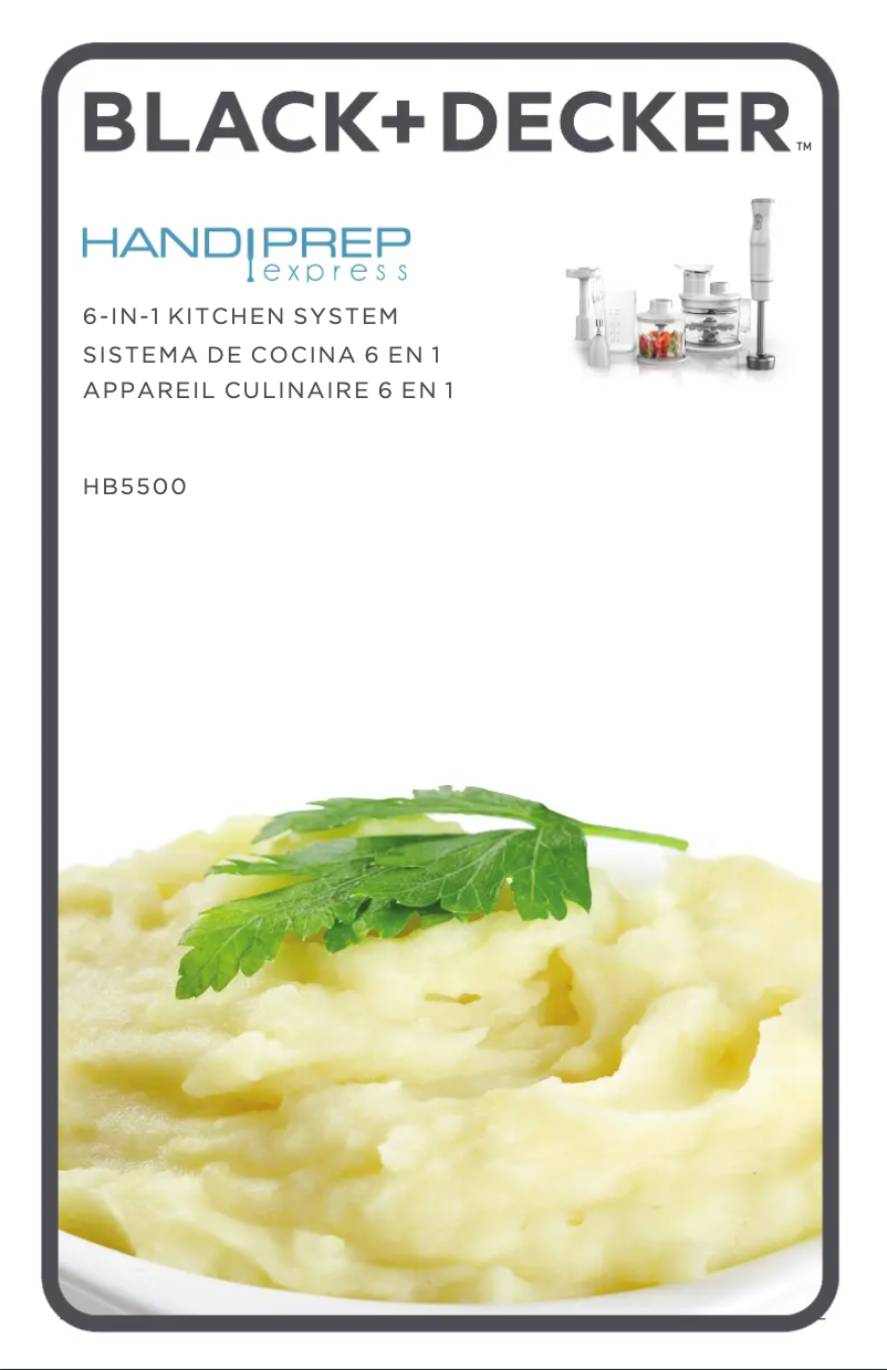 Image de la première page du manuel de l'appareil Handiprep Express HB5500