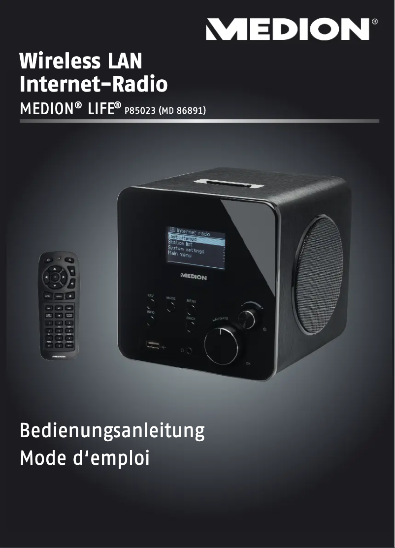 Image de la première page du manuel de l'appareil LIFE P85023 (MD 86891)