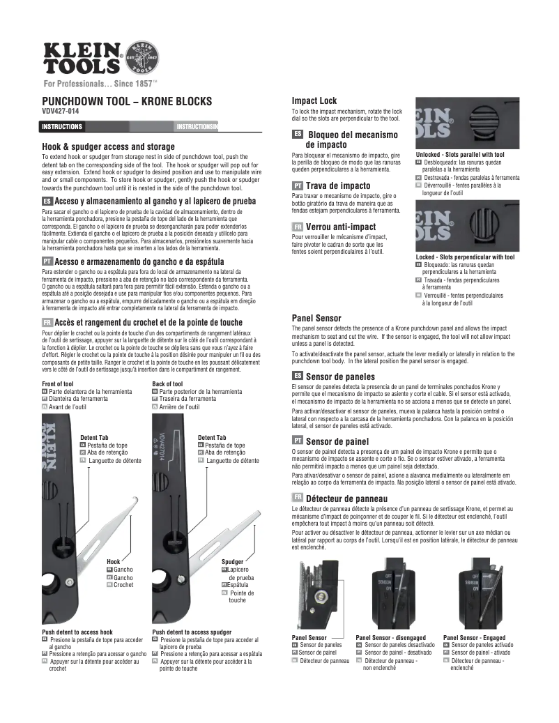Página 1 del manual Manual de usuario Klein Tools VDV427-014