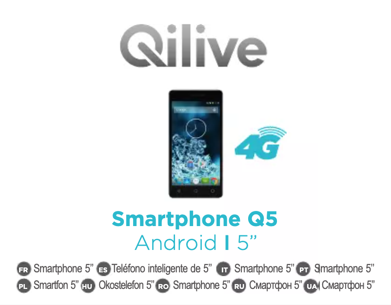 Image de la première page du manuel de l'appareil Q5 5inch