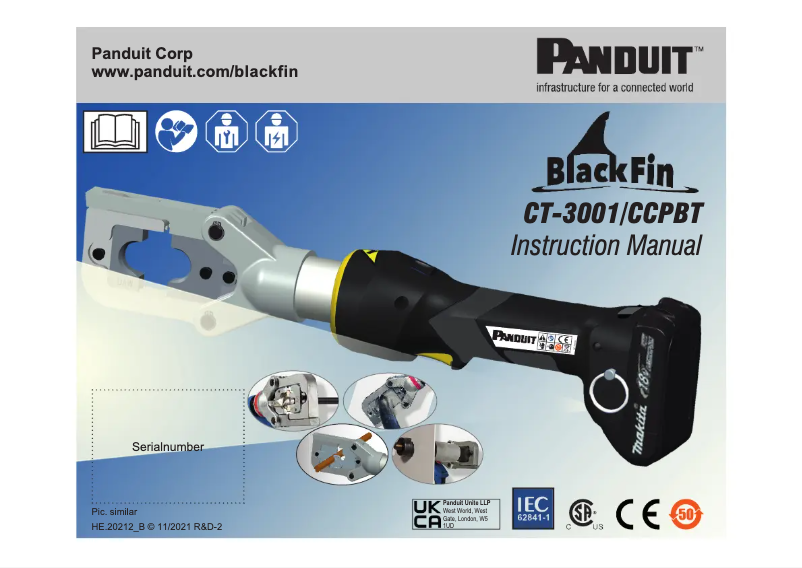 Page n°1 - Manuel utilisateur Panduit CT-3001/CCPBT
