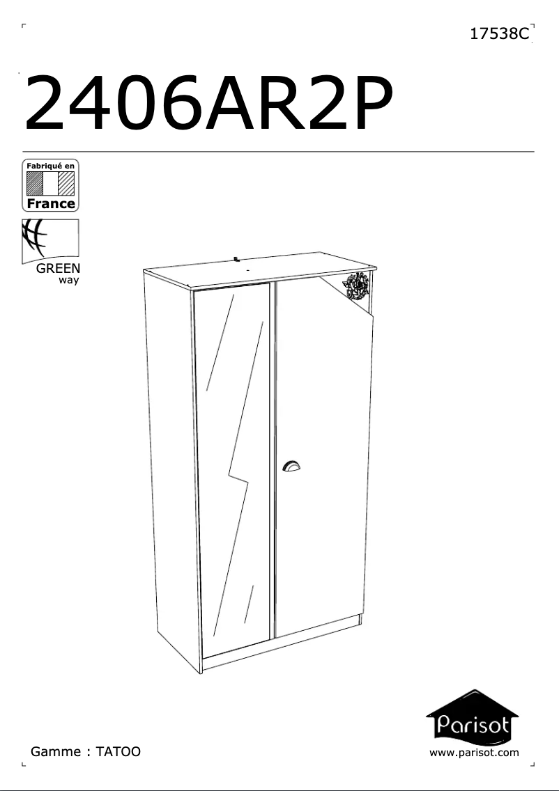 Image de la première page du manuel de l'appareil Tattoo 2406AR2P