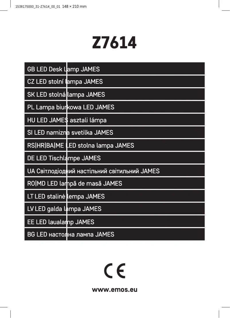 Image de la première page du manuel de l'appareil Z7614