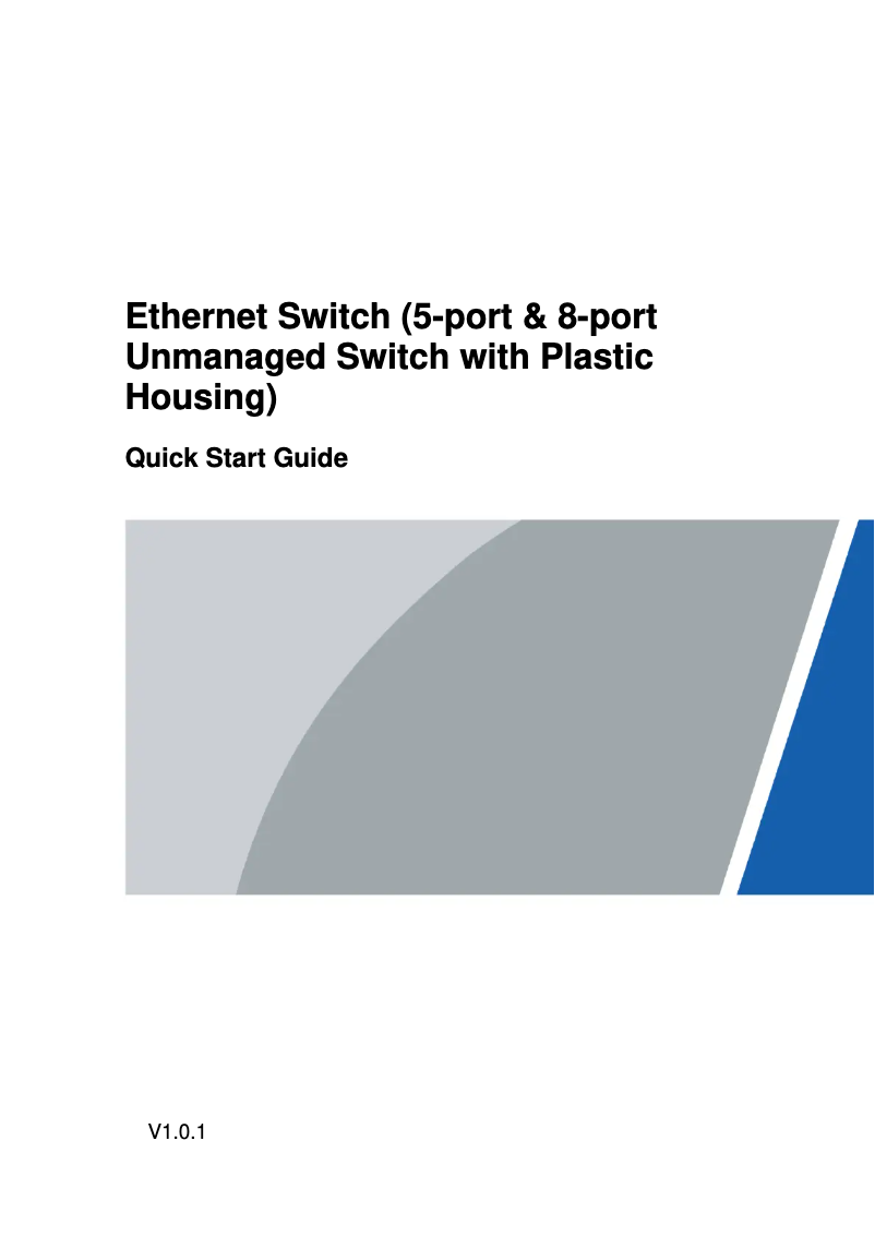 Page 1 de la notice Manuel utilisateur Dahua Technology PFS3005-5GT-L
