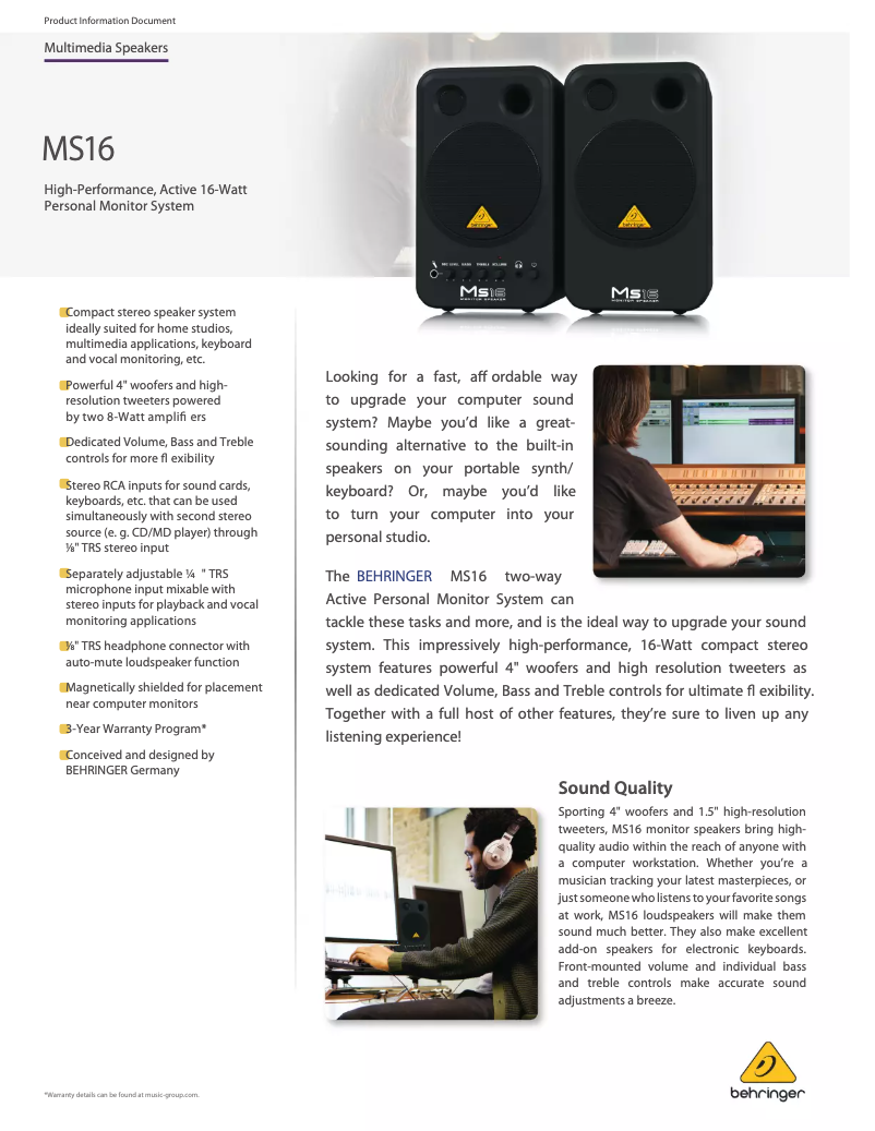 Image de la première page du manuel de l'appareil MS16