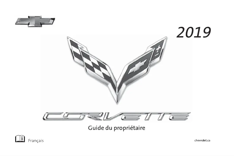 Page 1 de la notice Manuel utilisateur Chevrolet Corvette (2019)