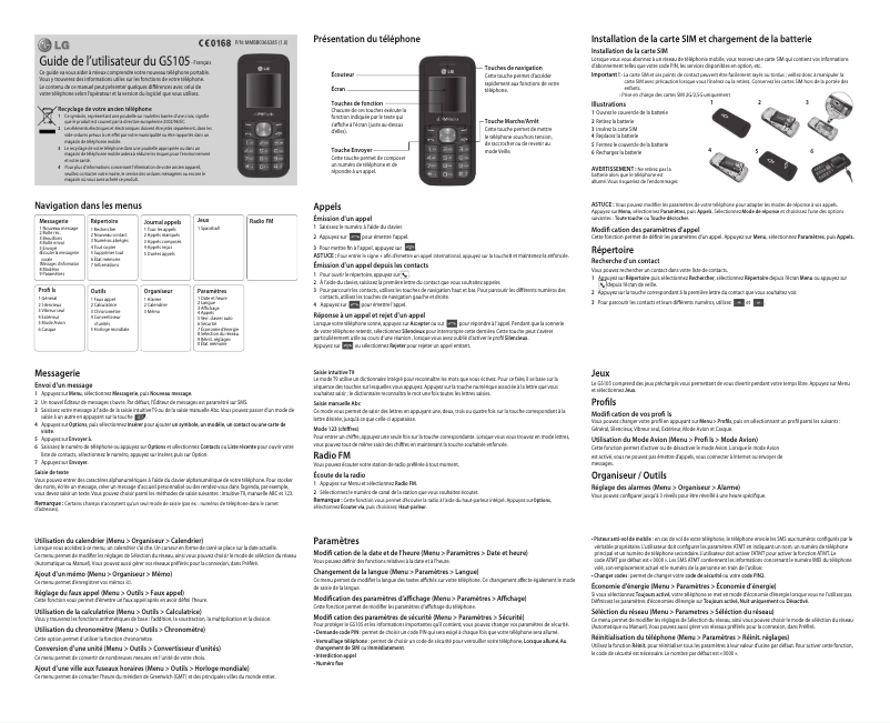 Imagen de la primera página del manual del dispositivo GS105