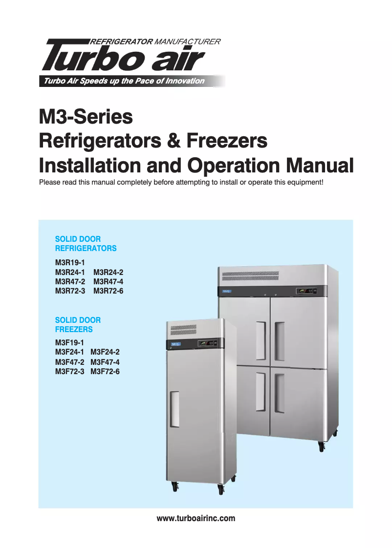 Image de la première page du manuel de l'appareil M3R72-6