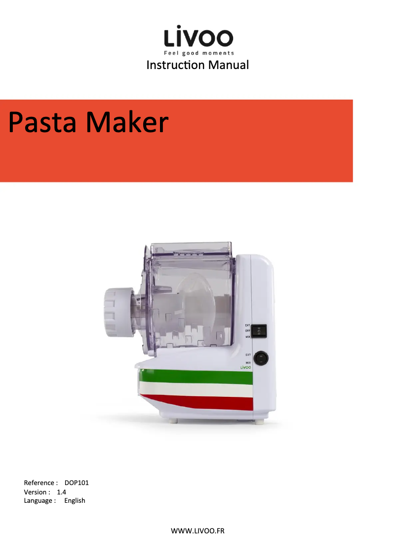 Page 1 de la notice Manuel utilisateur Livoo DOP101