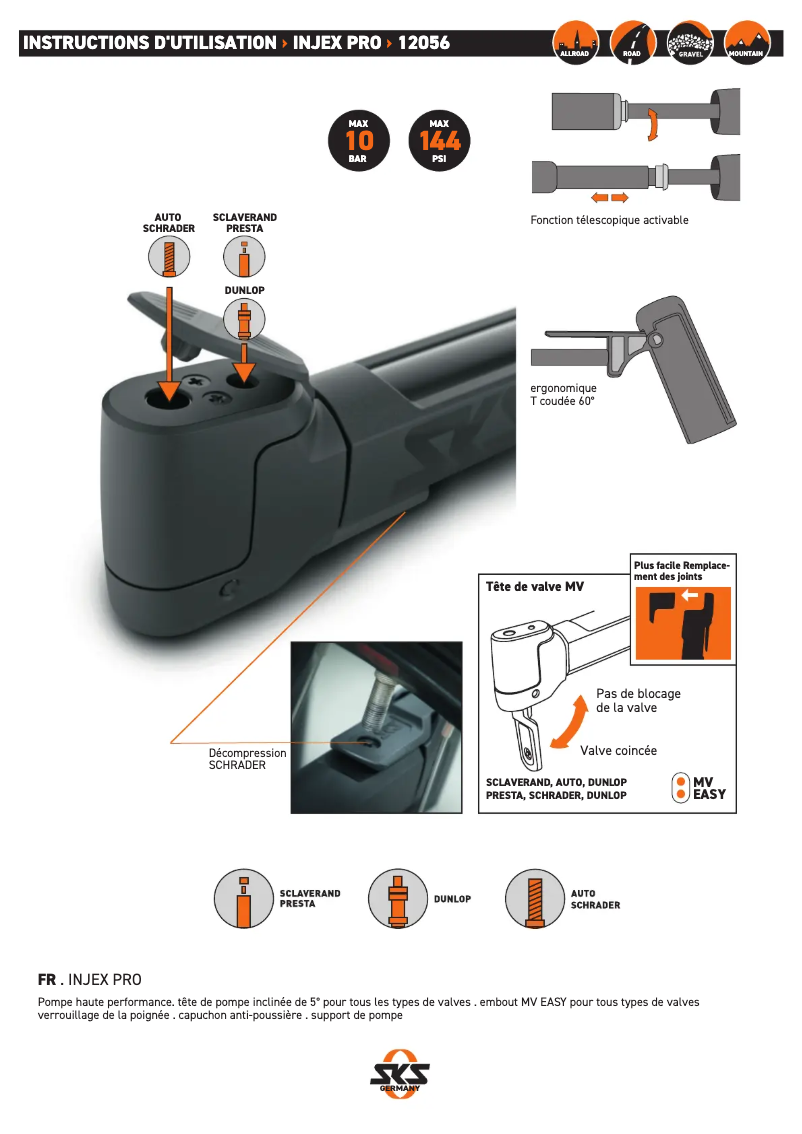 Imagen de la primera página del manual del dispositivo Injex PRO