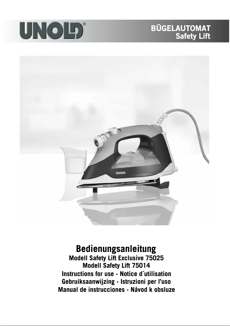 Image de la première page du manuel de l'appareil Safety Lift 75014