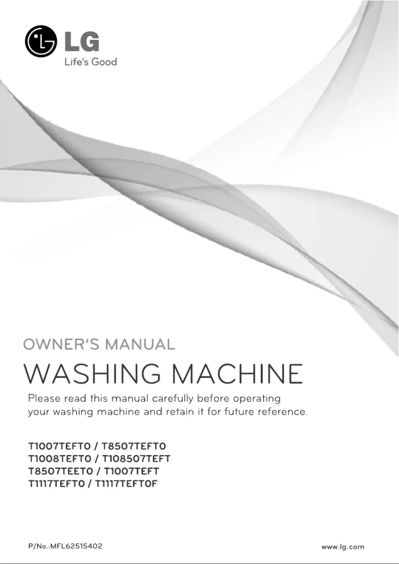 Page n°1 - Manuel utilisateur LG T1117TEFT0