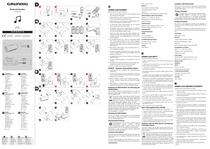 Página 1 del manual Manual de usuario Grundig GLR7761