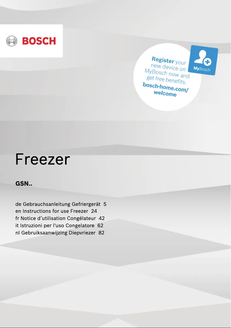 Image de la première page du manuel de l'appareil GSN58AWEV