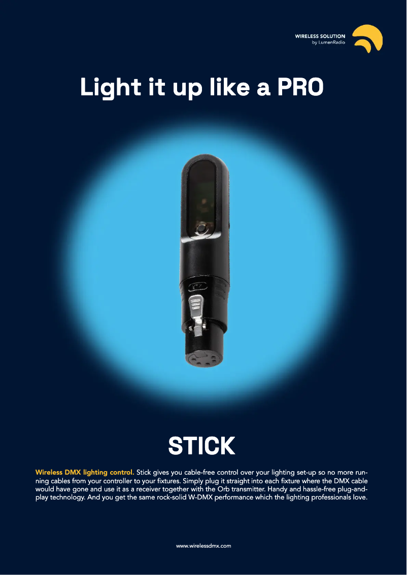Page n°1 - Fiche technique Wireless Solution Stick