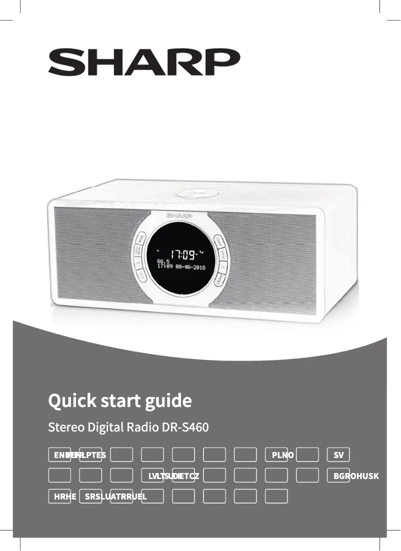 Página 1 del manual Manual de usuario Sharp DR-S460