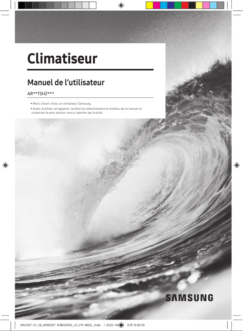 Image de la première page du manuel de l'appareil AR10TSFCDWKXRC