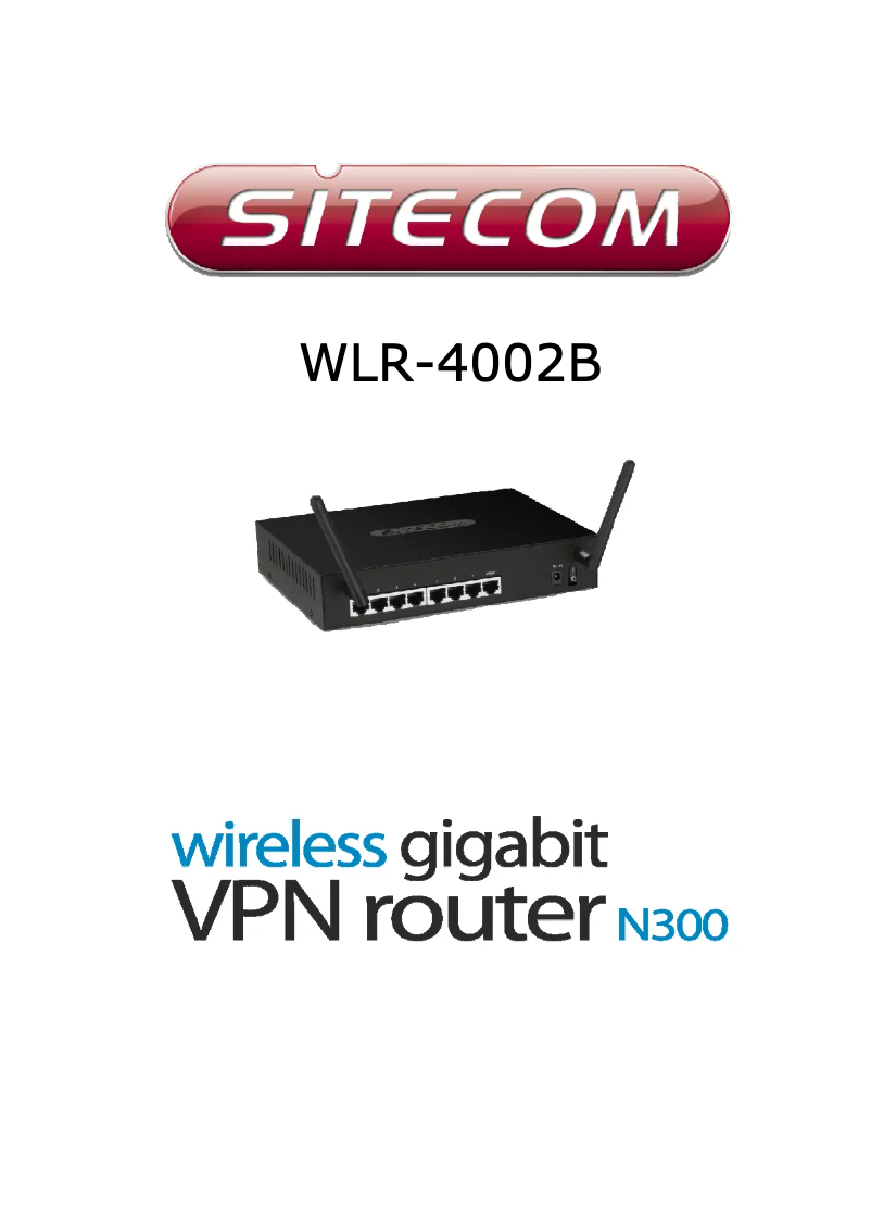 Página 1 del manual Manual de usuario Sitecom WLR-4002B