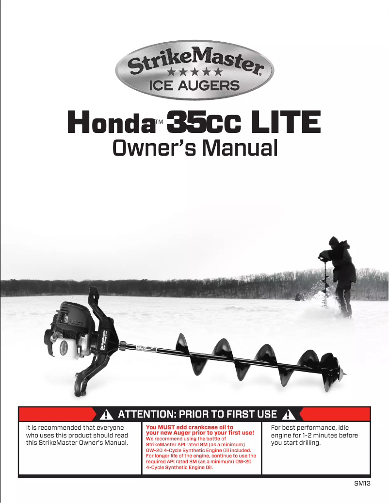 Page 1 de la notice Manuel utilisateur StrikeMaster Honda HL-10