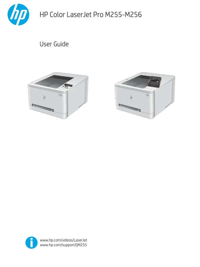 Page 1 de la notice Manuel utilisateur HP Color LaserJet Pro M255nw