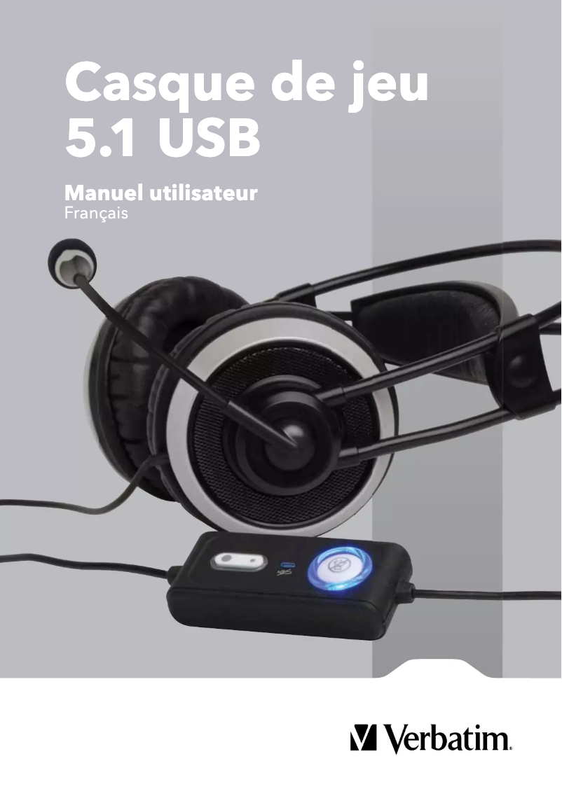 Image de la première page du manuel de l'appareil 5.1 Channel Gaming Headset