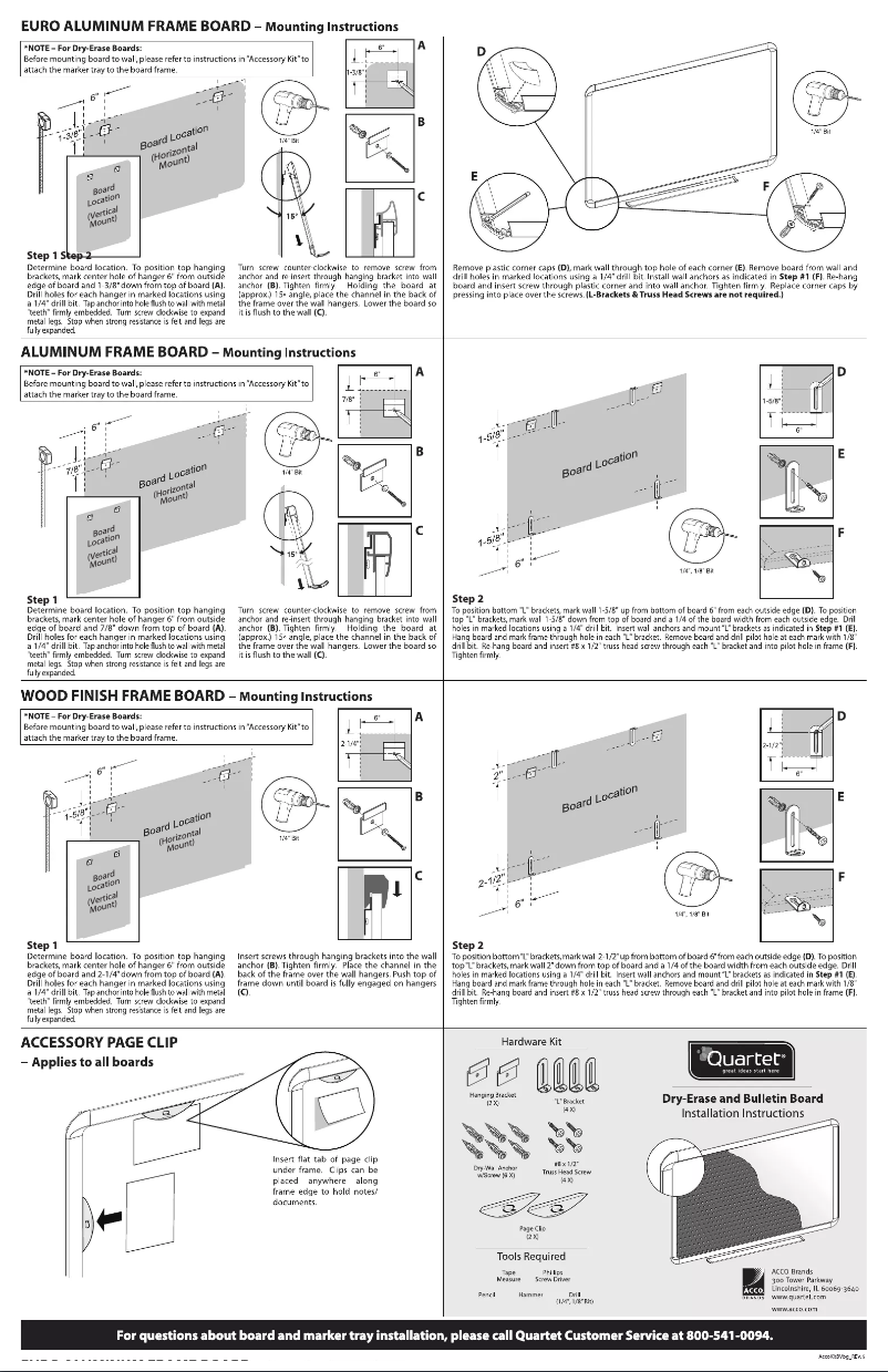 Page n°1 - Manuel utilisateur Quartet 2304